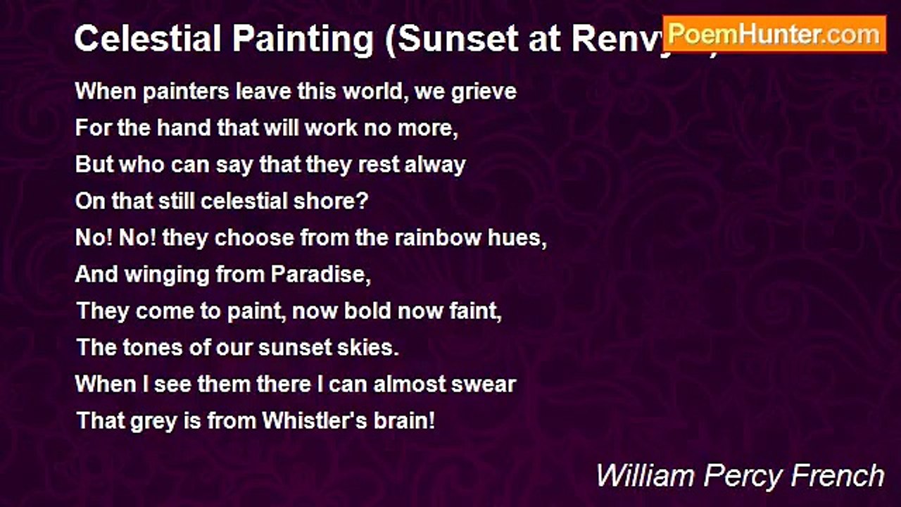 William Percy French - Celestial Painting (Sunset at Renvyle)