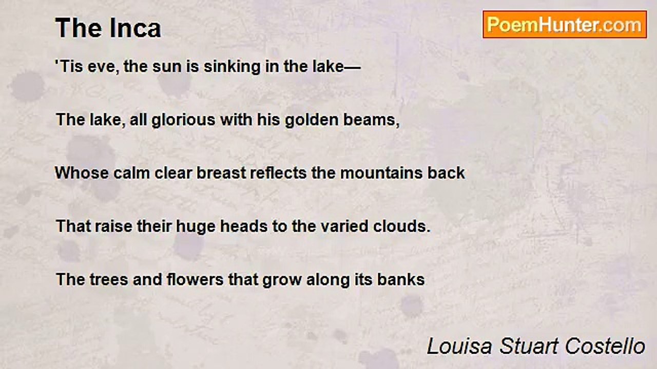Louisa Stuart Costello - The Inca