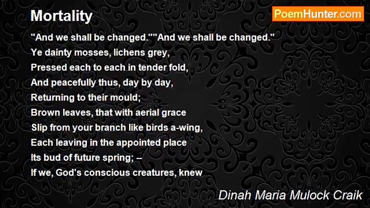 Dinah Maria Mulock Craik - Mortality