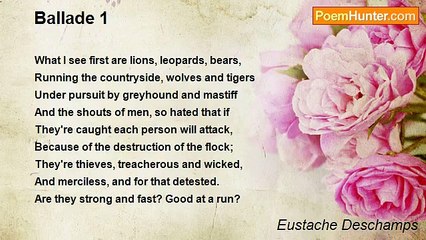 Eustache Deschamps - Ballade 1