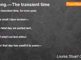 Louisa Stuart Costello - Song.—The transient time