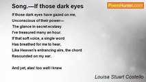Louisa Stuart Costello - Song.—If those dark eyes