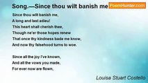 Louisa Stuart Costello - Song.—Since thou wilt banish me
