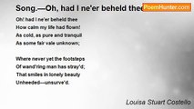 Louisa Stuart Costello - Song.—Oh, had I ne'er beheld thee