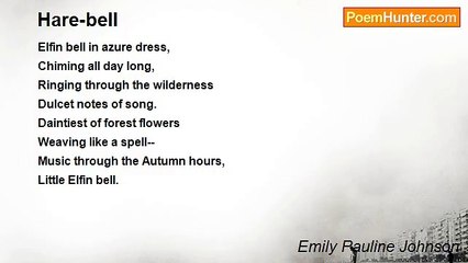 Emily Pauline Johnson - Hare-bell