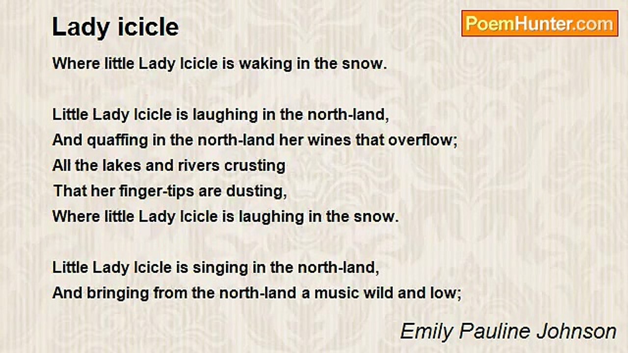 Emily Pauline Johnson - Lady icicle