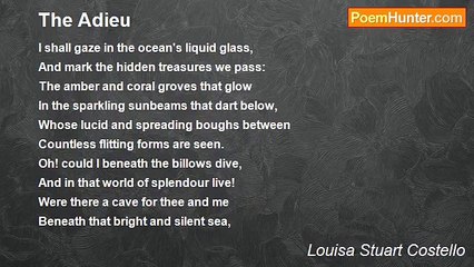 Louisa Stuart Costello - The Adieu