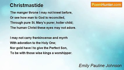 Emily Pauline Johnson - Christmastide