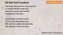 Alfred Lord Tennyson - Of Old Sat Freedom