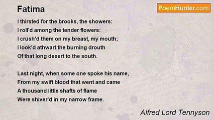 Alfred Lord Tennyson - Fatima