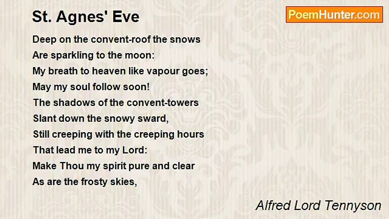 Alfred Lord Tennyson - St. Agnes' Eve