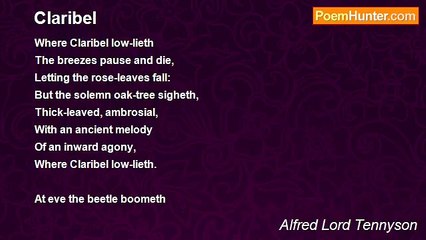 Alfred Lord Tennyson - Claribel