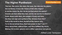 Alfred Lord Tennyson - The Higher Pantheism