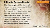 Alfred Lord Tennyson - O Beauty, Passing Beauty!