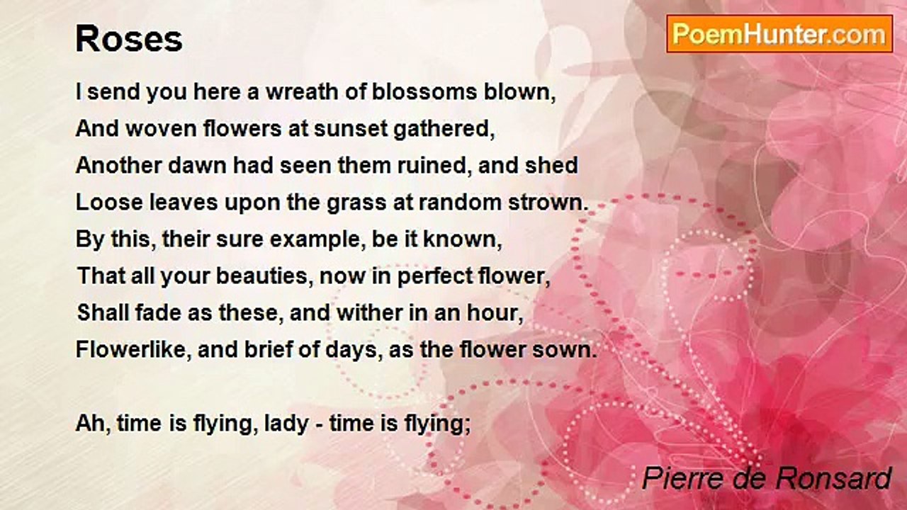 Pierre de Ronsard - Roses