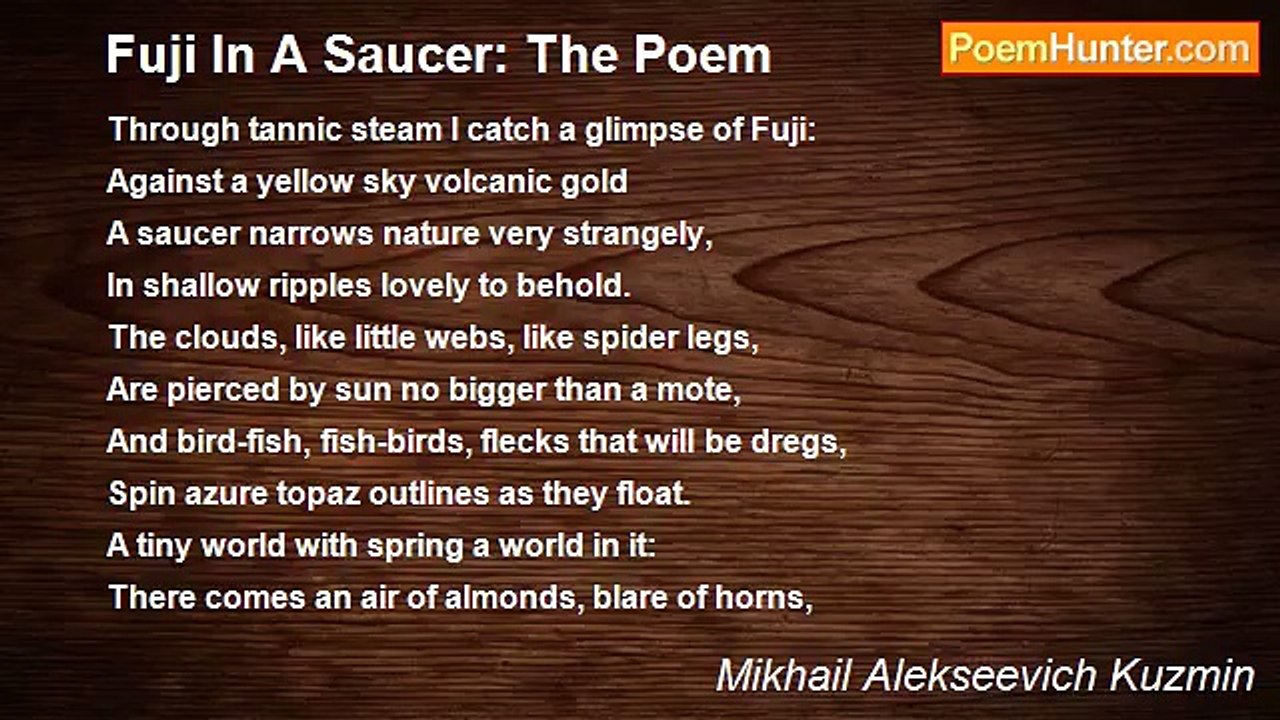 Mikhail Alekseevich Kuzmin - Fuji In A Saucer:...