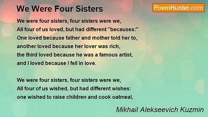Mikhail Alekseevich Kuzmin - We Were Four Sisters