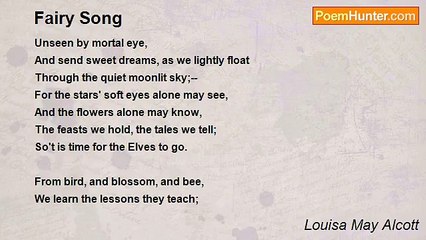 Louisa May Alcott - Fairy Song