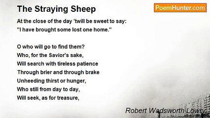 Robert Wadsworth Lowry - The Straying Sheep