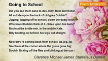 Clarence Michael James Stanislaus Dennis - Going to School