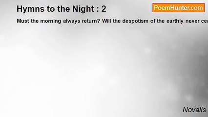 Novalis - Hymns to the Night : 2