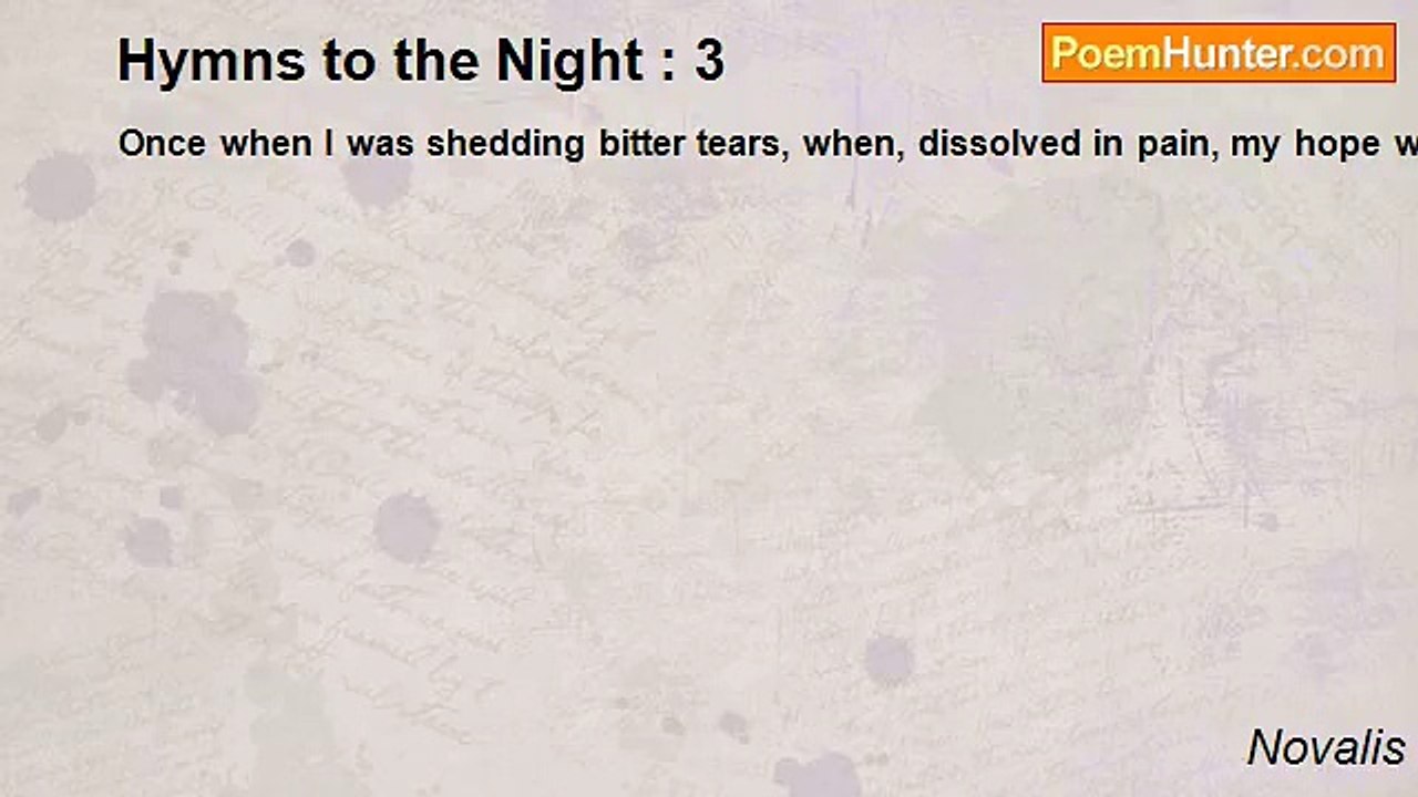 Novalis - Hymns to the Night : 3