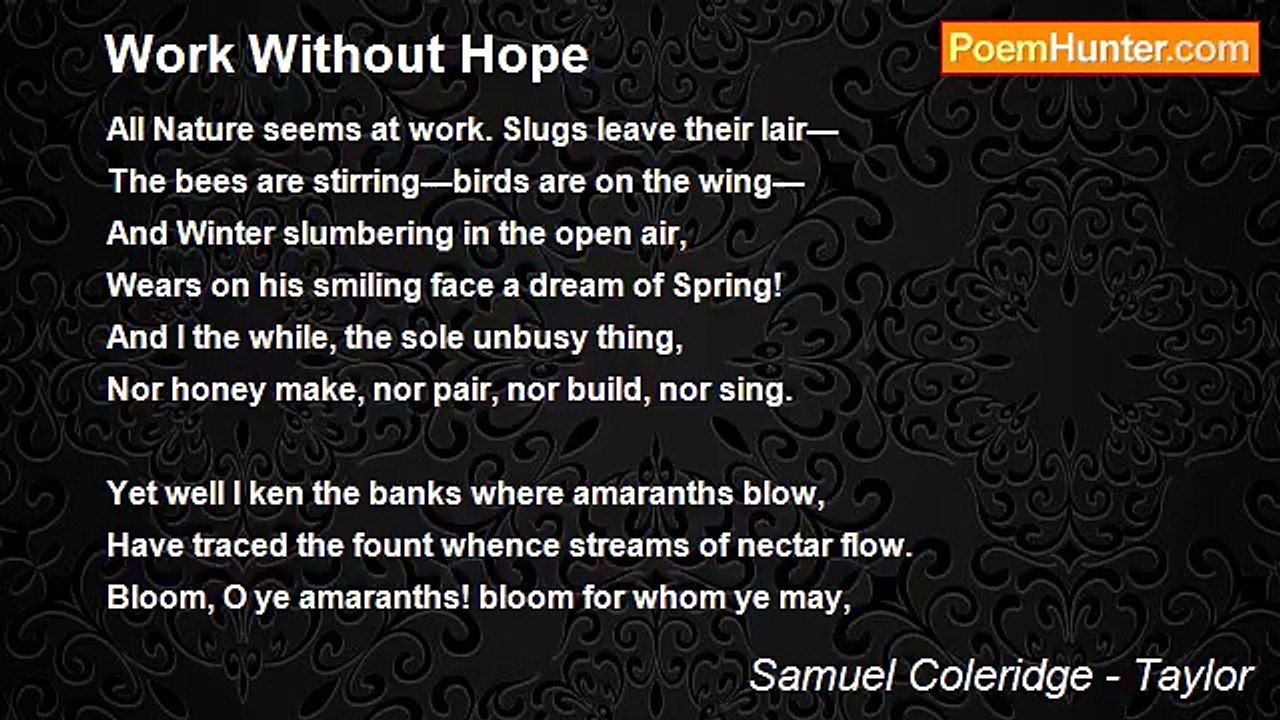 Samuel Coleridge - Taylor - Work Without Hope
