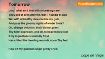 Lope de Vega - Tomorrow