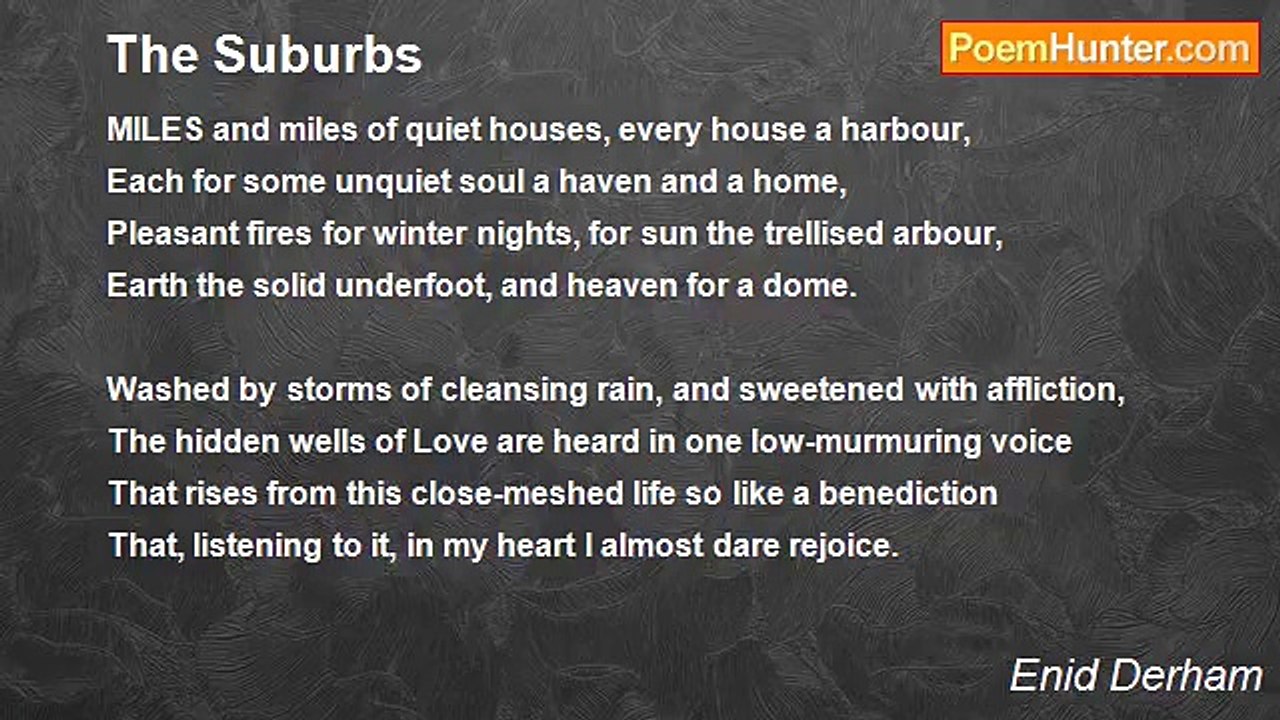 Enid Derham - The Suburbs