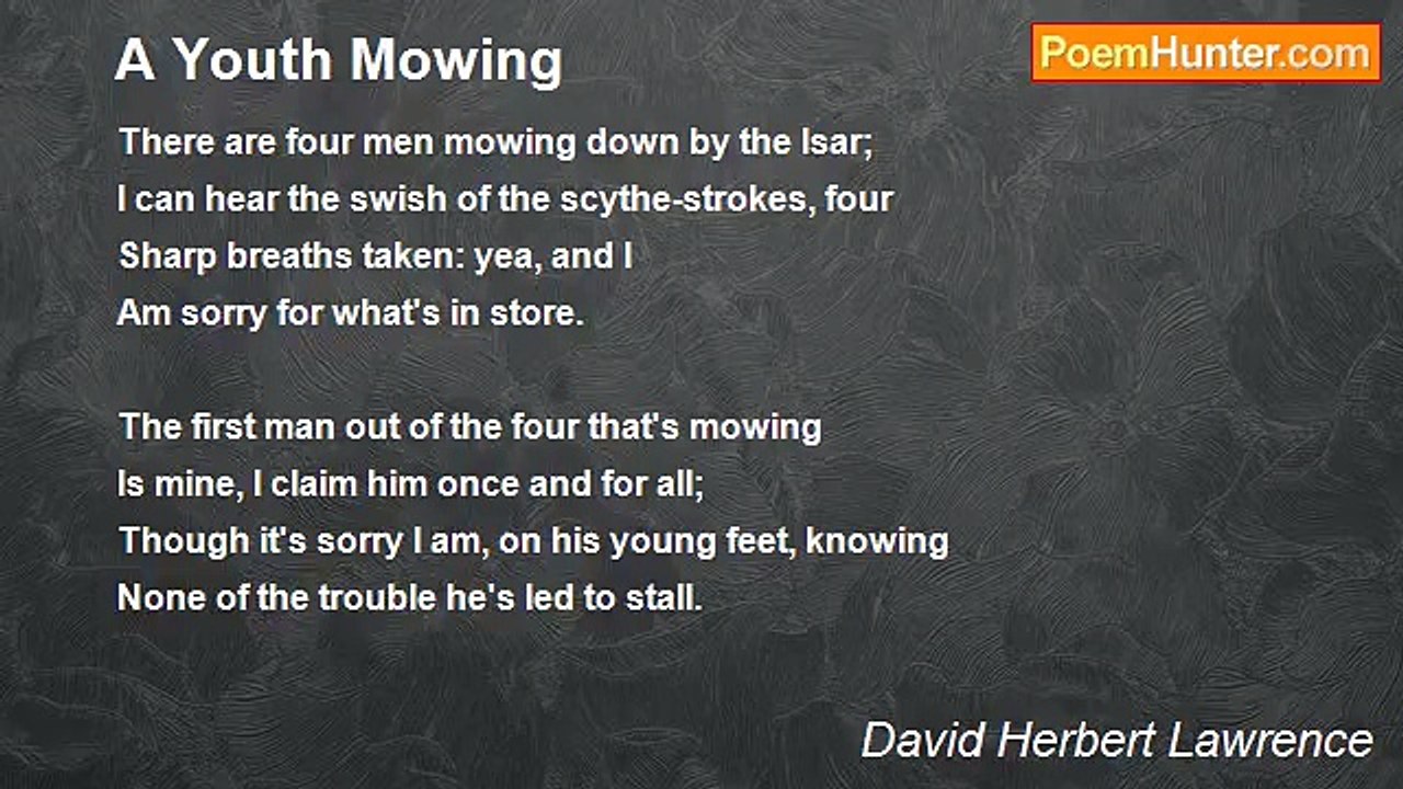 David Herbert Lawrence - A Youth Mowing