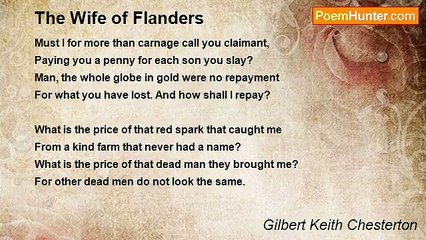 Gilbert Keith Chesterton - The Wife of Flanders