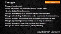 David Herbert Lawrence - Thought