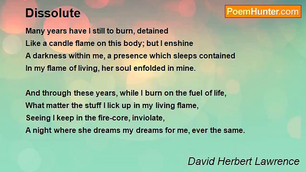David Herbert Lawrence - Dissolute