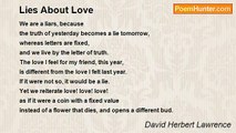 David Herbert Lawrence - Lies About Love