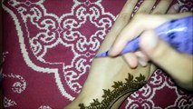 Arabic Simple Henna - Latest Mehndi Design - How To Apply Henna Mehendi Tattoo On Hand