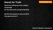 David Herbert Lawrence - Search for Truth