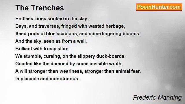 Frederic Manning - The Trenches