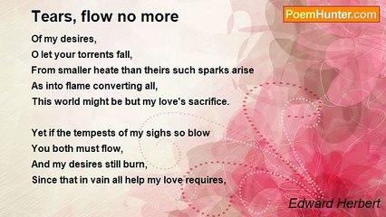 Edward Herbert - Tears, flow no more