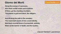 David Herbert Lawrence - Giorno dei Morti