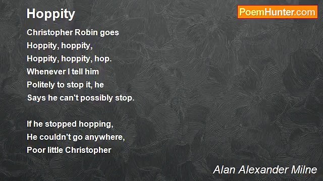 Alan Alexander Milne - Hoppity