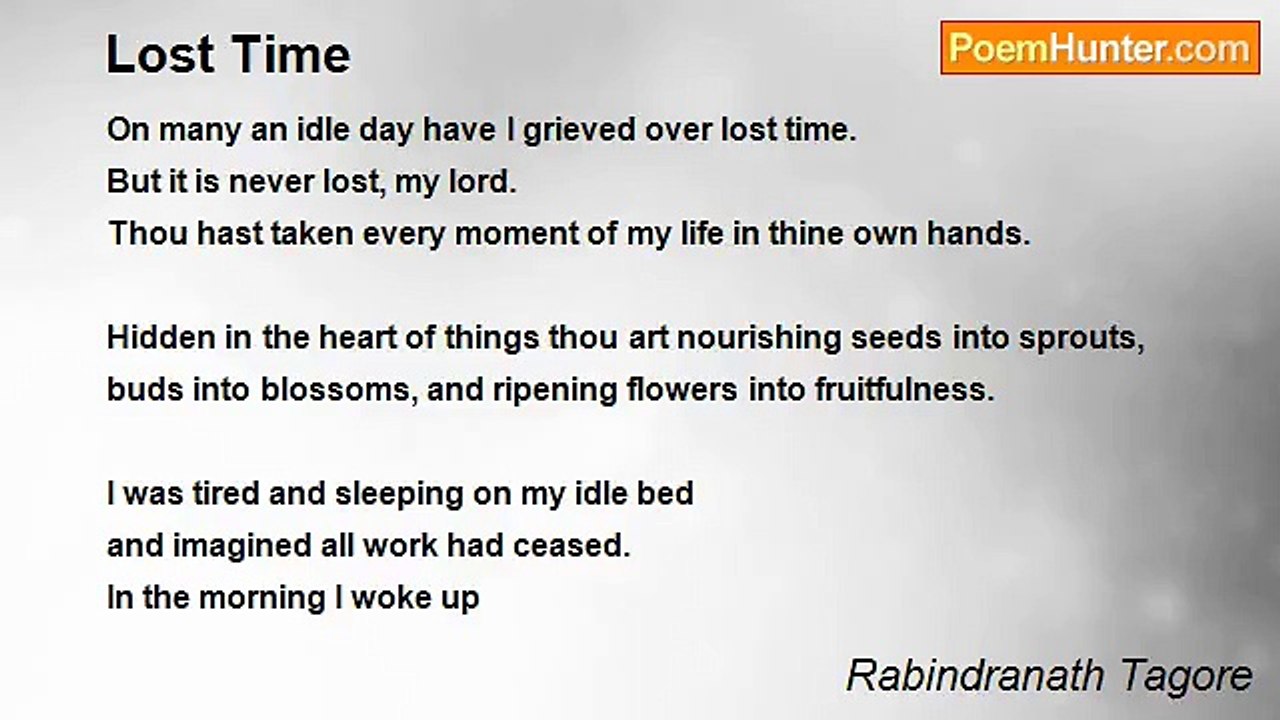 Rabindranath Tagore - Lost Time