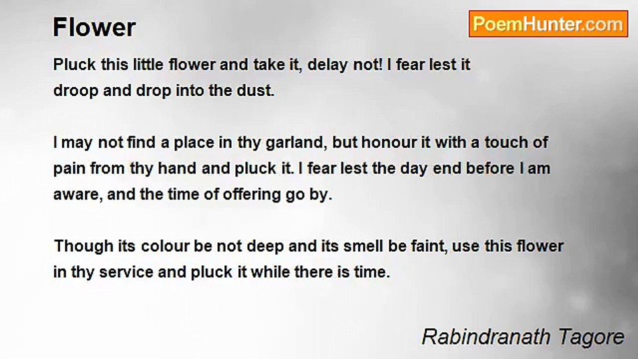 Rabindranath Tagore - Flower