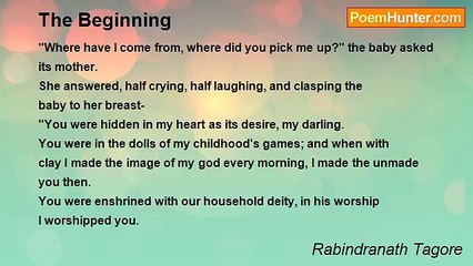 Rabindranath Tagore - The Beginning