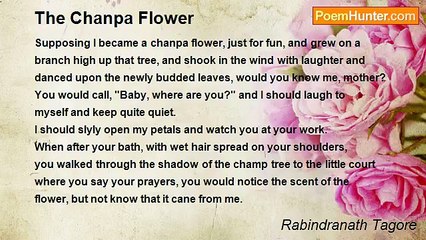 Rabindranath Tagore - The Chanpa Flower
