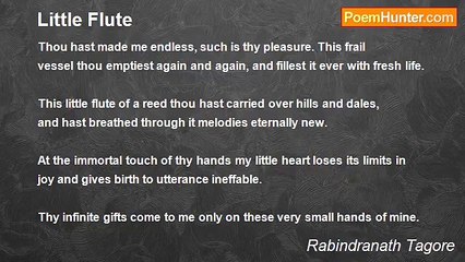 Rabindranath Tagore - Little Flute