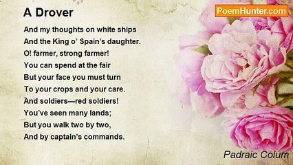 Padraic Colum - A Drover