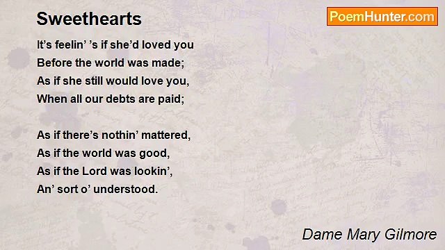 Dame Mary Gilmore - Sweethearts