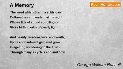 George William Russell - A Memory