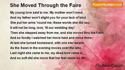 Padraic Colum - She Moved Through the Faire