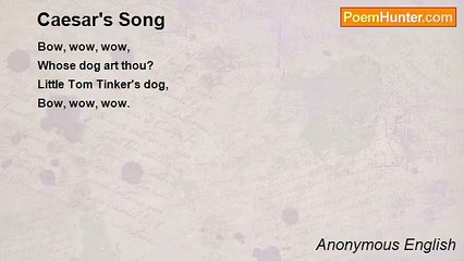 Anonymous English - Caesar's Song